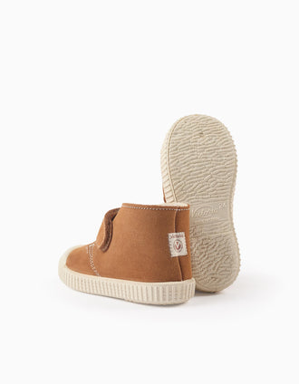 Botas de Camurça e Sherpa para Bebé e Menino 'Victoria Safari', Camel