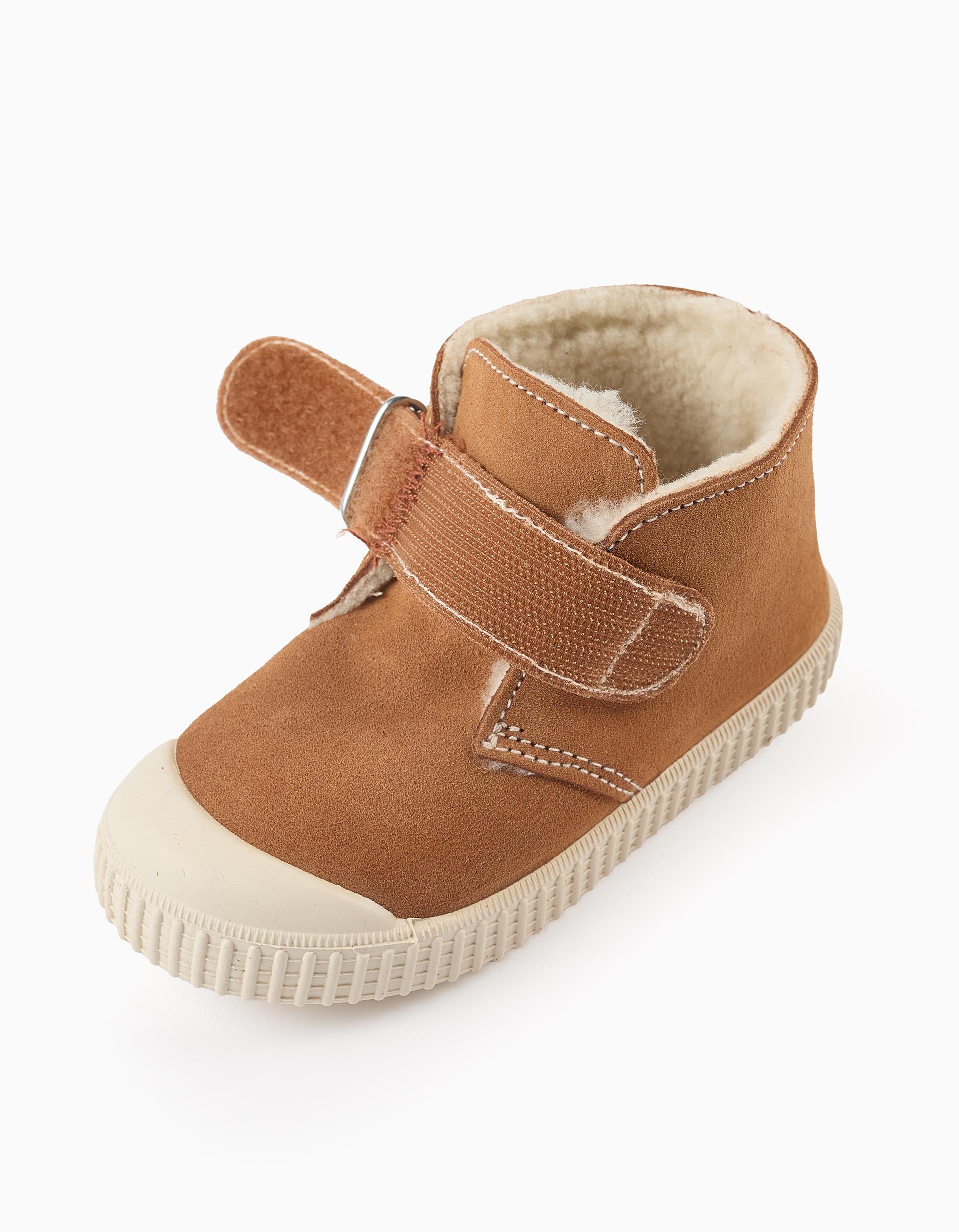 Botas de Camurça e Sherpa para Bebé e Menino 'Victoria Safari', Camel