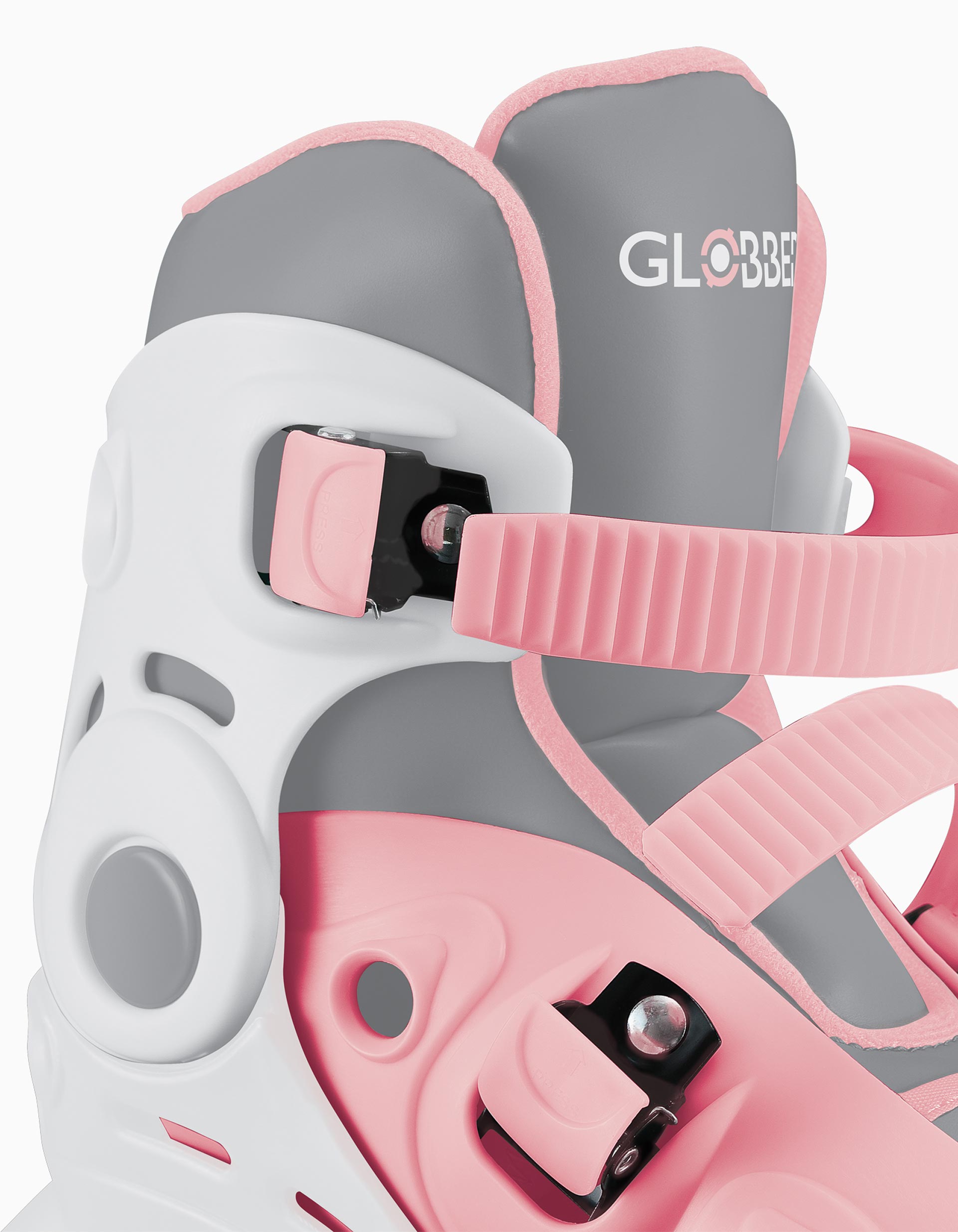 Patins De Aprendizagem Globber 2em1 S/M (30-34) 5A+, Rosa Pastel