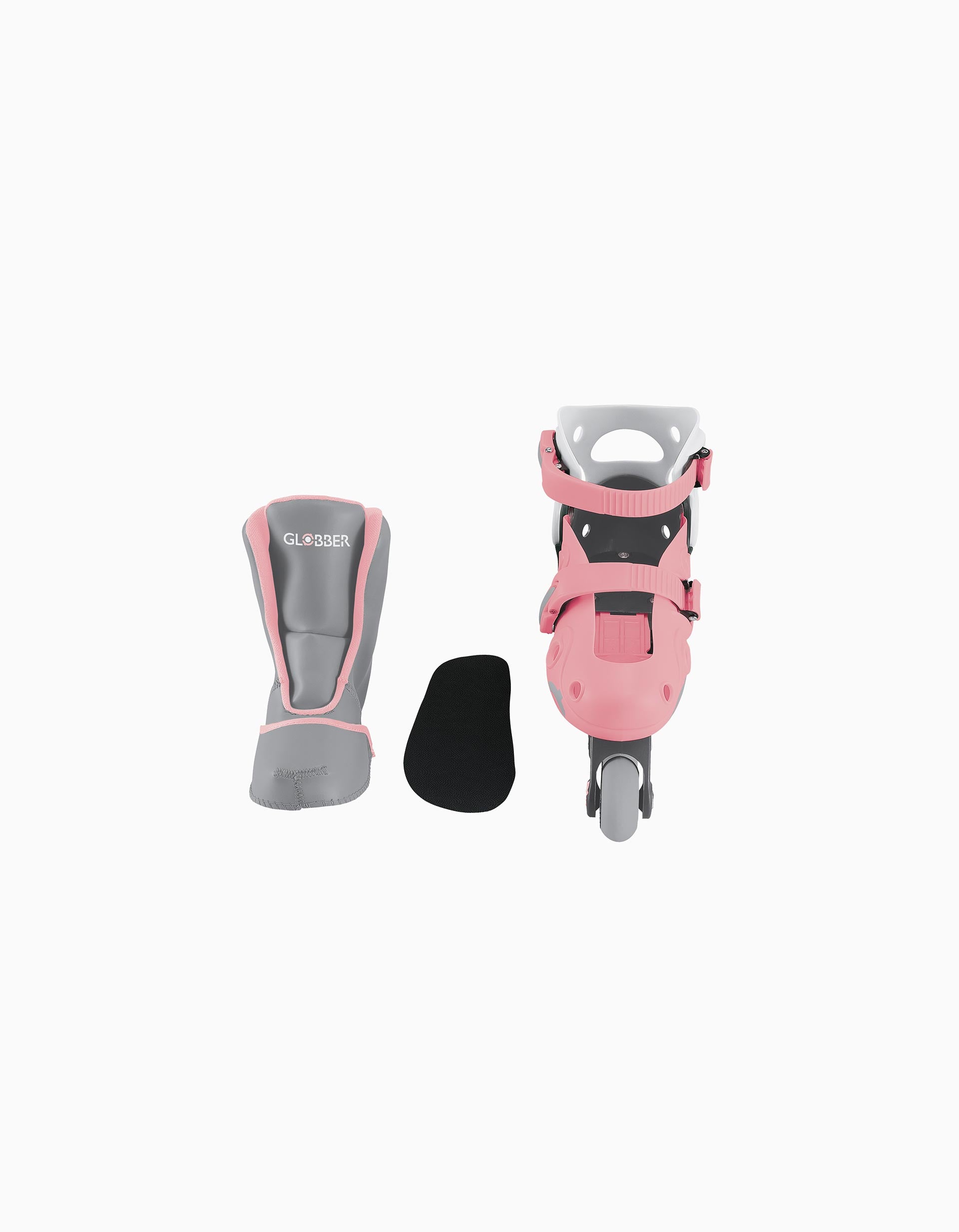 Patins De Aprendizagem Globber 2em1 S/M (30-34) 5A+, Rosa Pastel