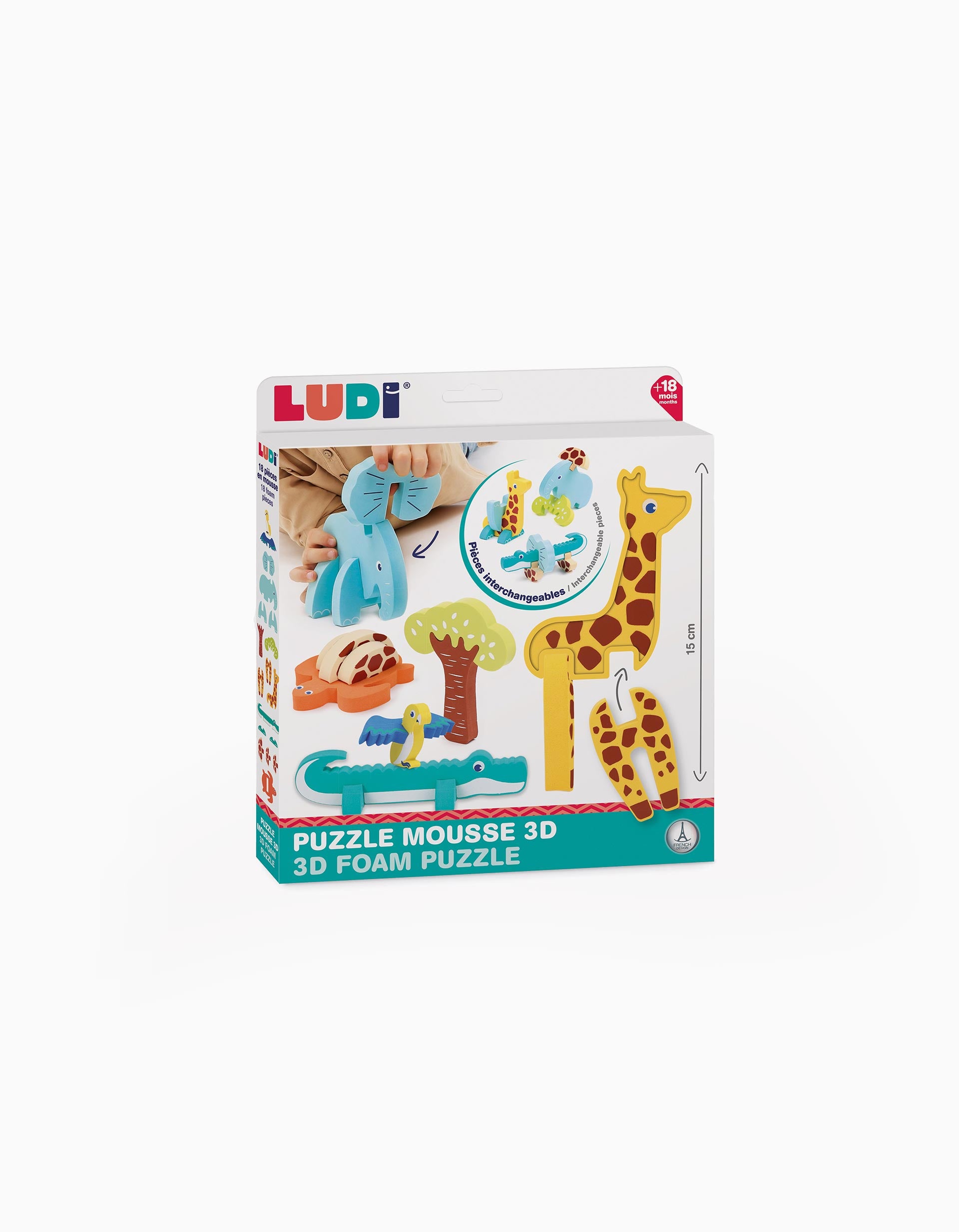 Puzzle 3D Ludi 18M+
