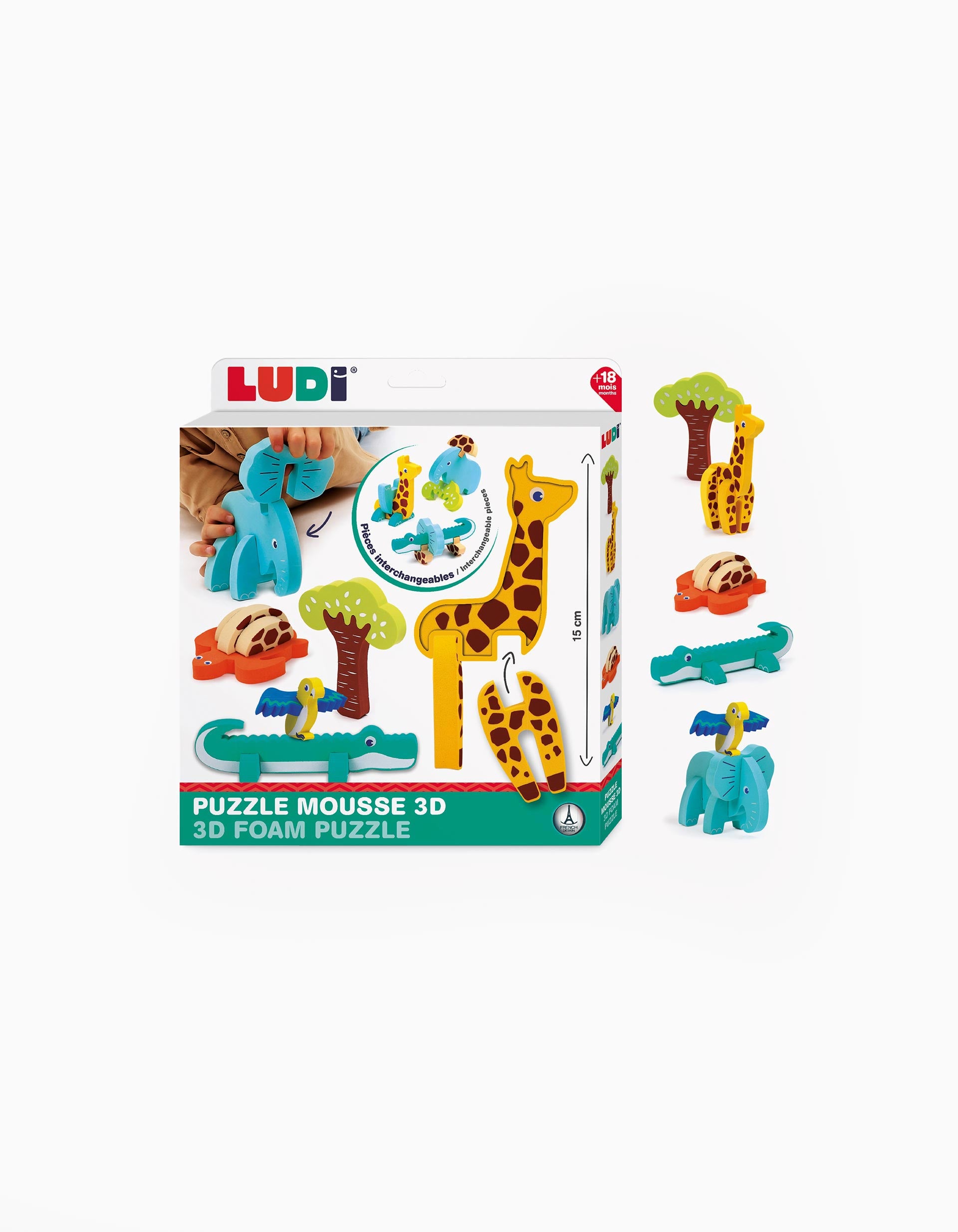 Puzzle 3D Ludi 18M+