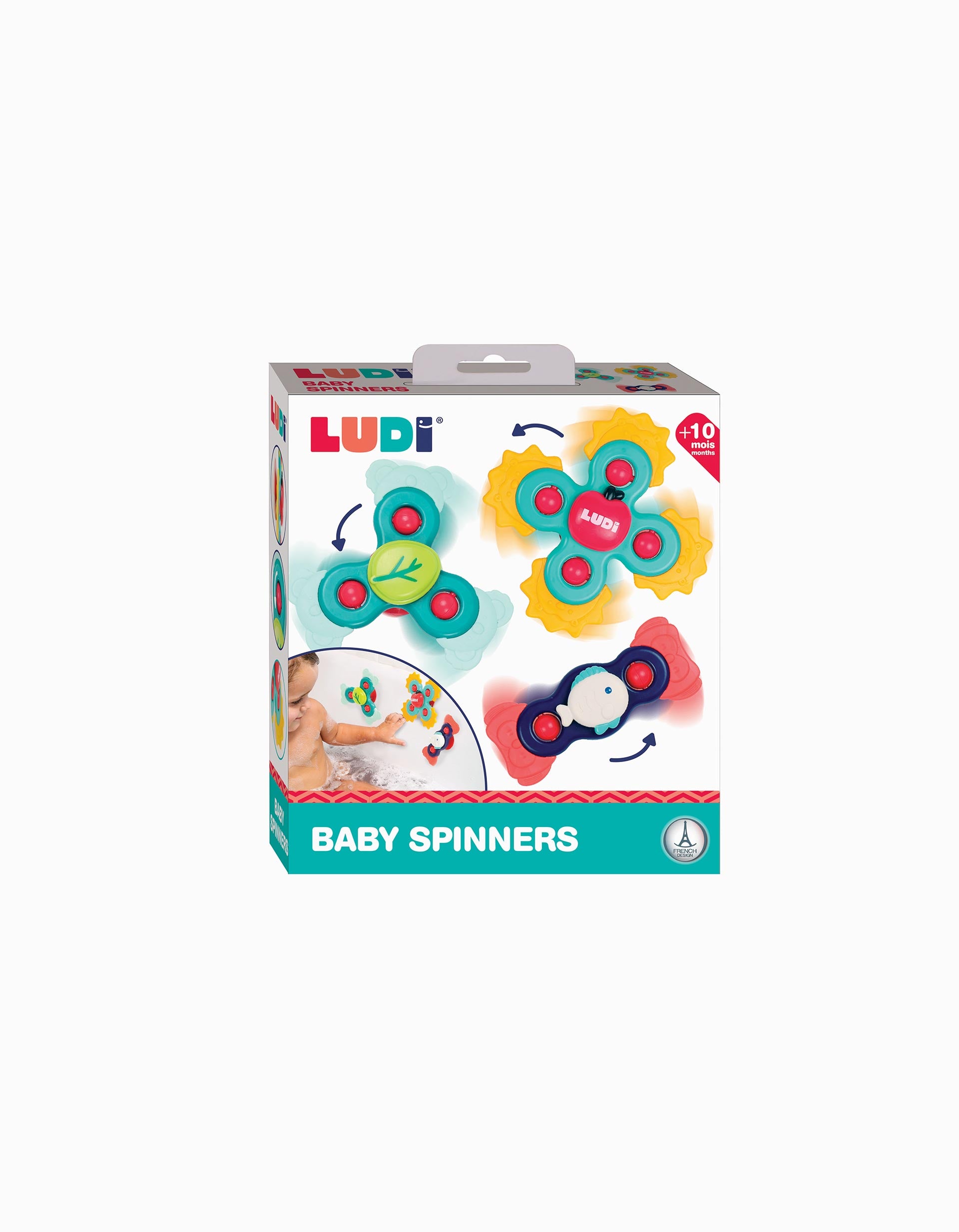 Pack 3 Baby Spinners Ludi 10M+