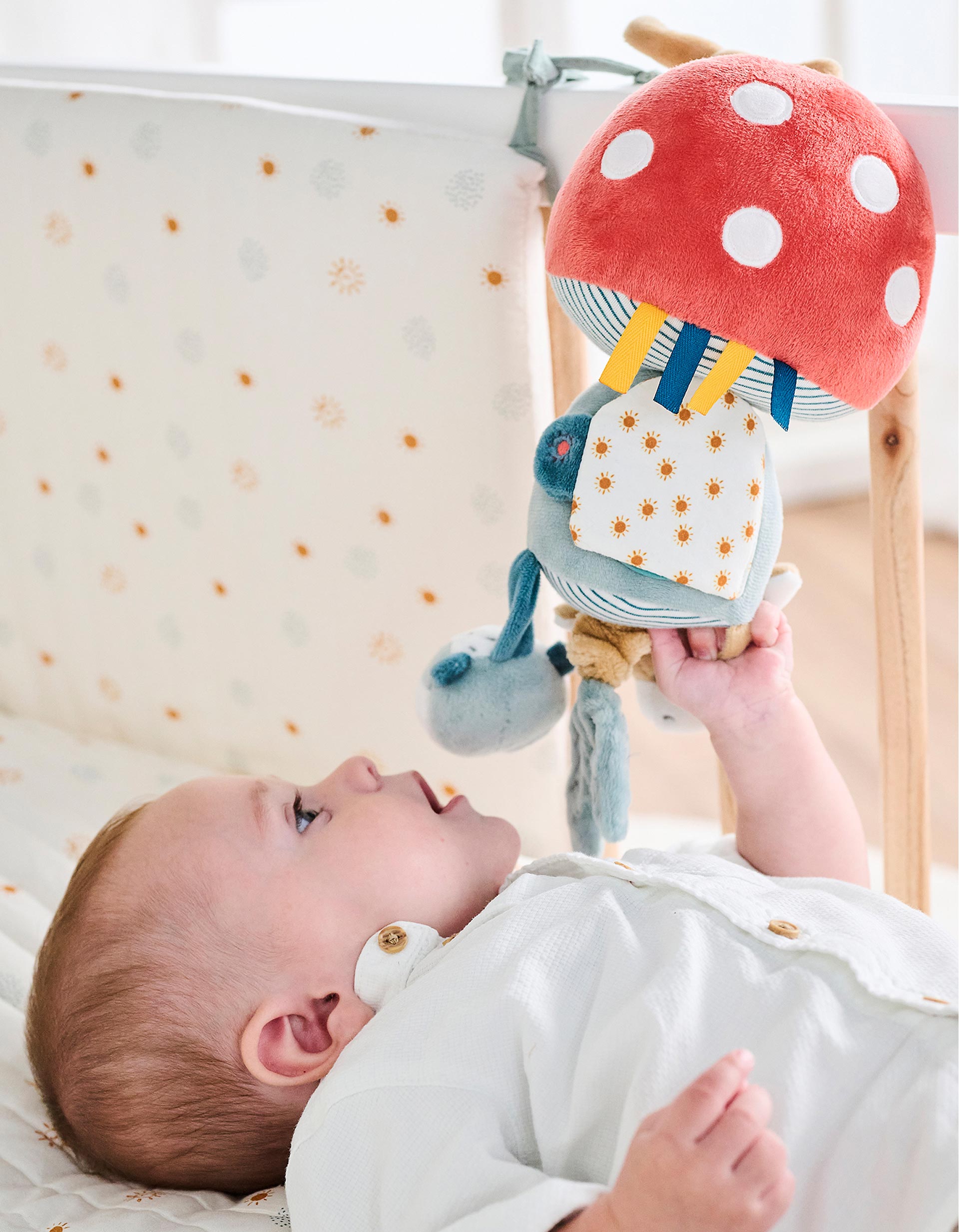 Peluche De Atividade Nattou Cogumelo 0M+