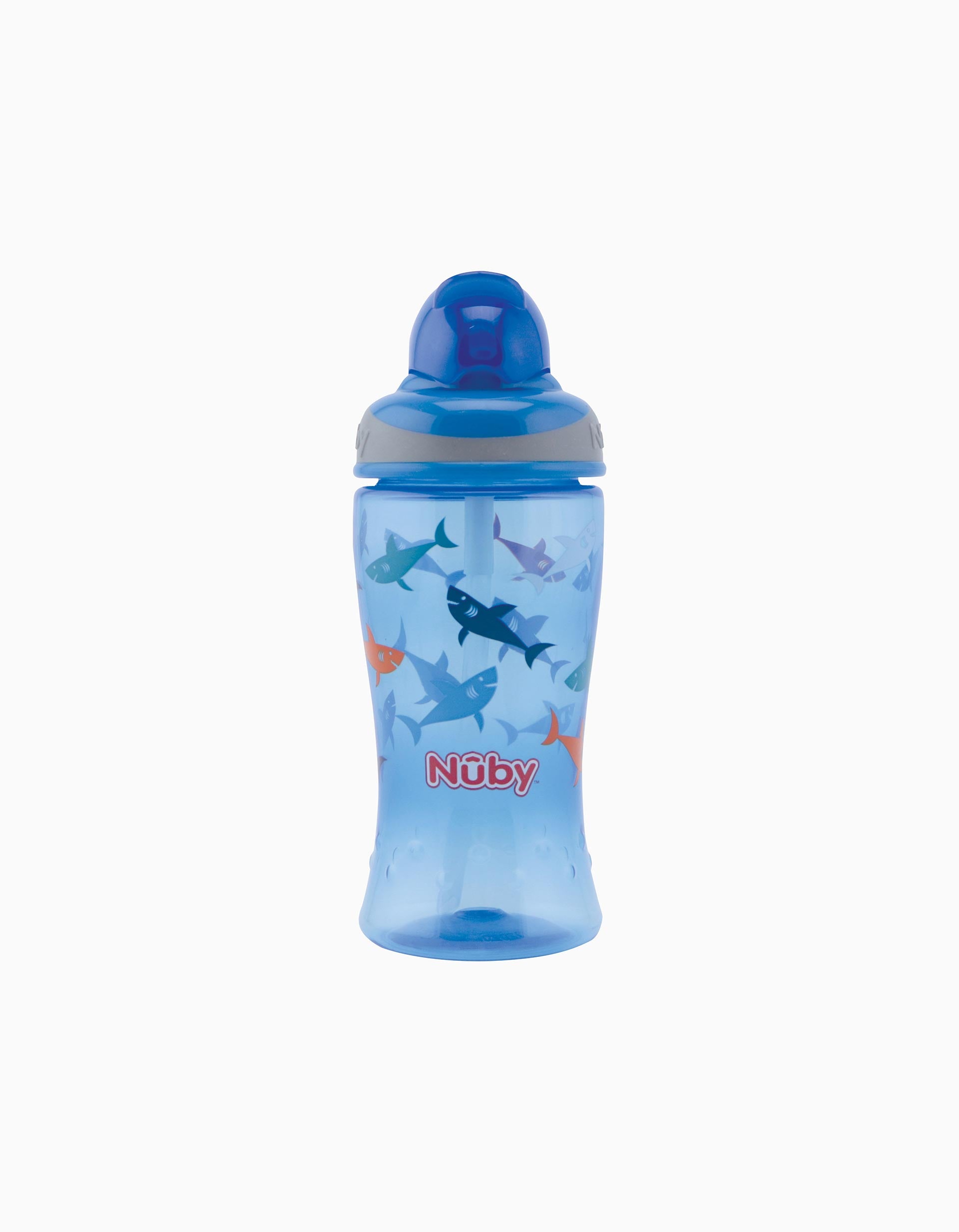 Copo de Aprendizagem Com Palha Nuby 360Ml 12M+, Blue