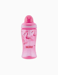 Copo de Aprendizagem Com Palha Nuby 360Ml 12M+, Pink
