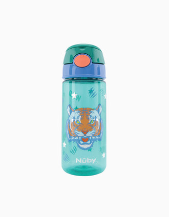 Copo de Aprendizagem Com Palha Nuby 540Ml 36M+, Glitter Green