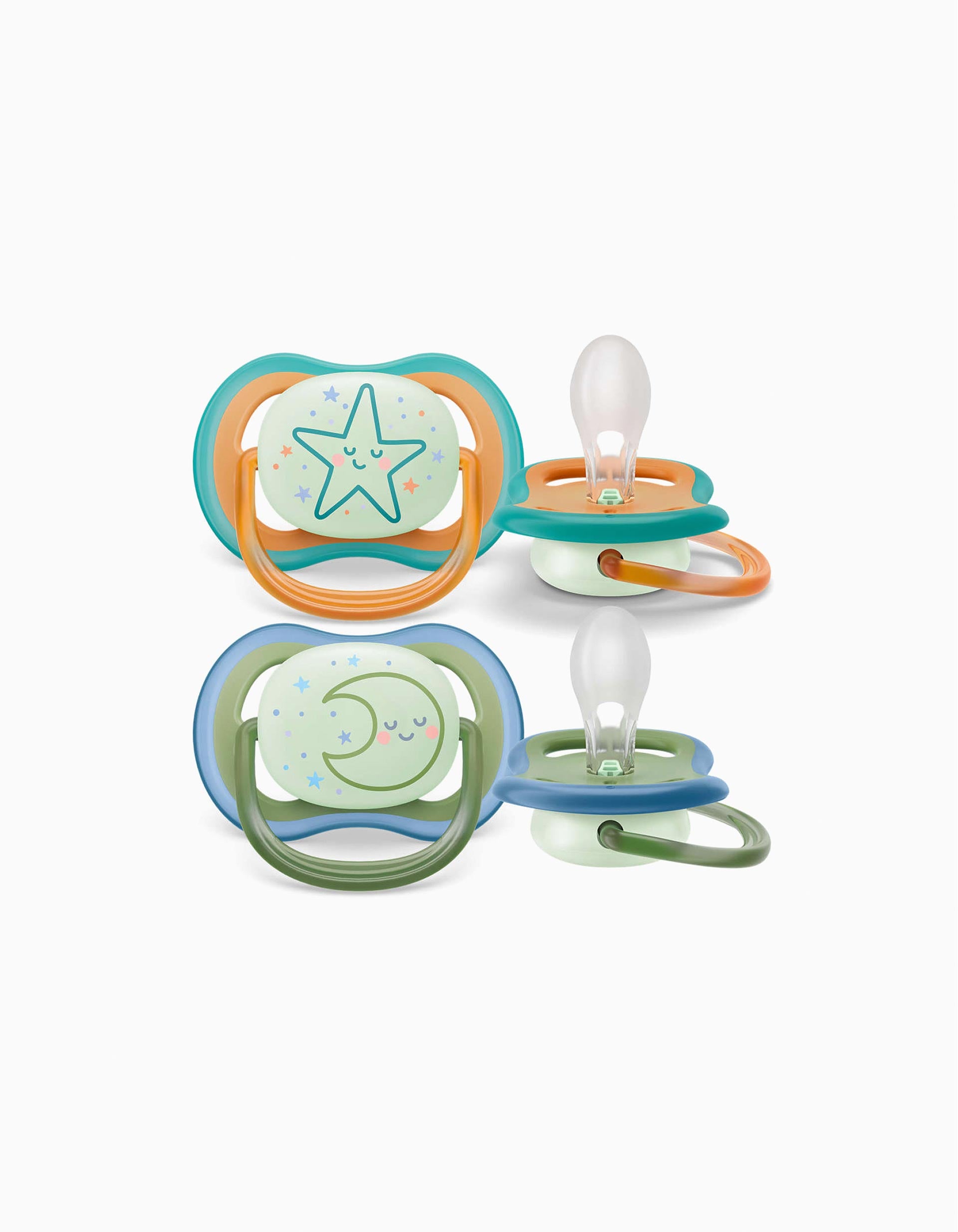 2 Chupetas Ultra Air Sil Neutral Night Philips Avent 18M+