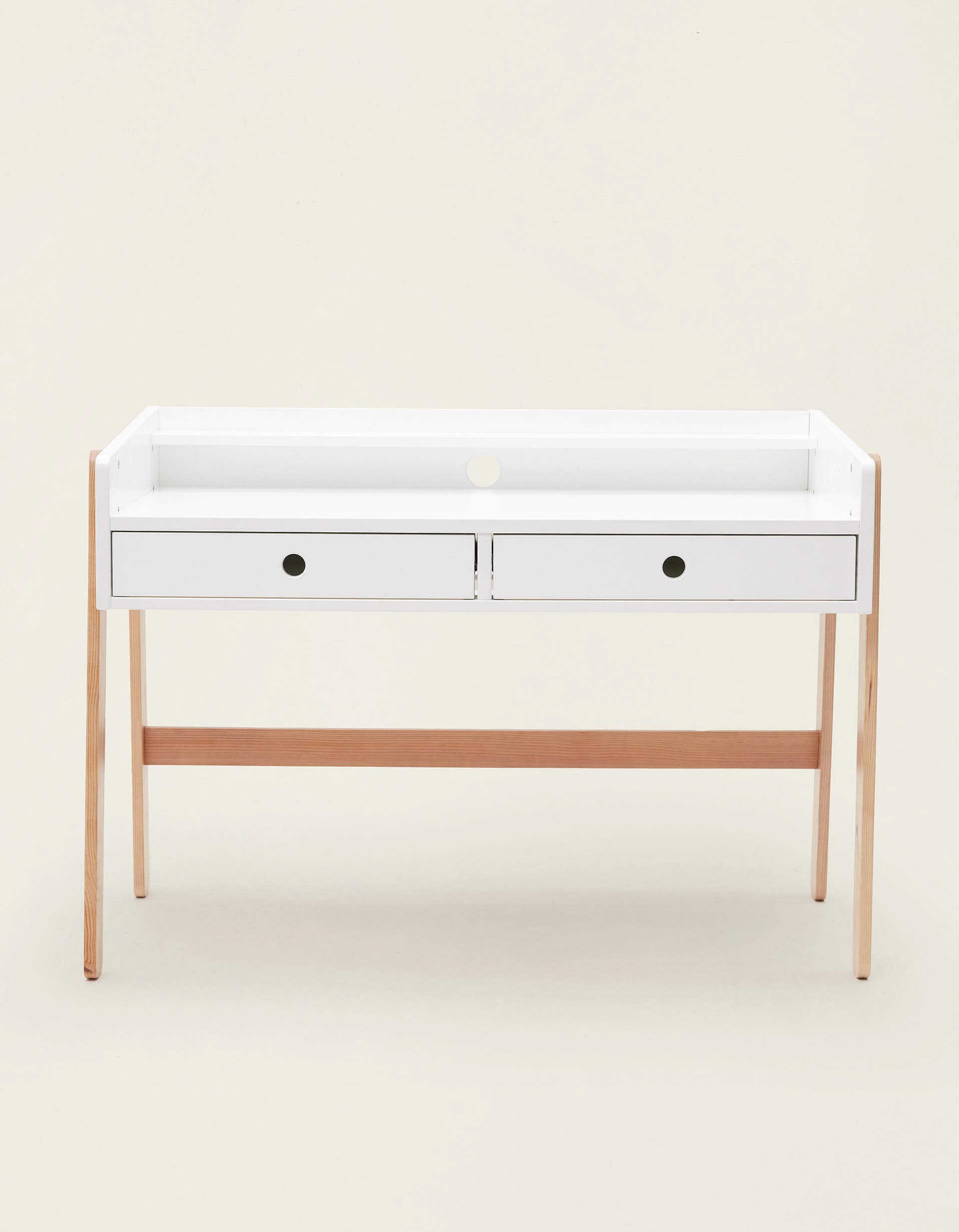 Evolutionary Desk with Drawers ZY Baby, White