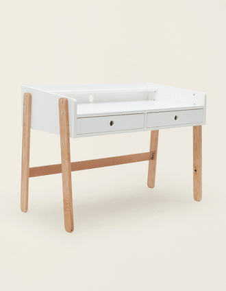 Secretária Evolutiva ZY Baby com Gavetas, Branco