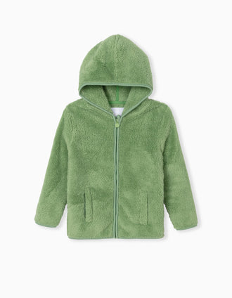 Casaco com capuz, fecho de correr, bolsos, manga comprida