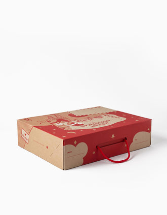 Large Gift Box 'ZY - Merry Christmas', Red
